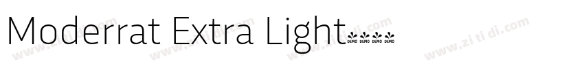 Moderrat Extra Light字体转换